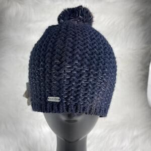 MCBURN blue Beanie pom-pom hat